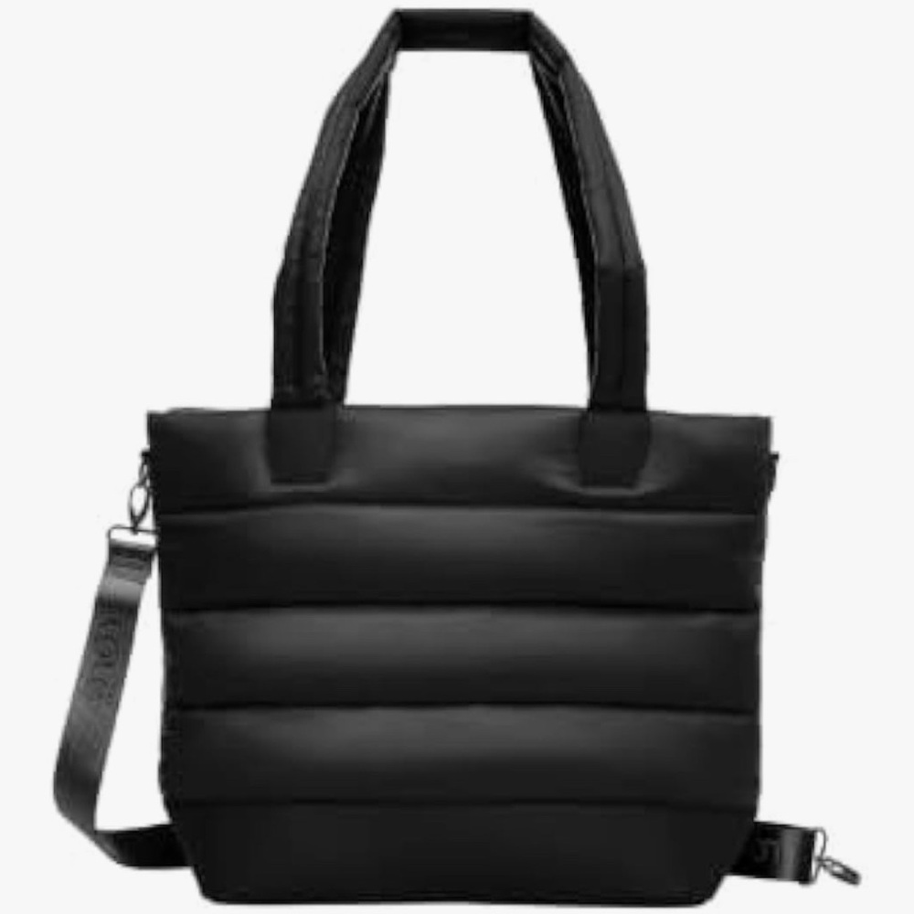 ✨ Lolë Quilted Puffer Tote Bag – Laptop & Travel Carryall ✨
